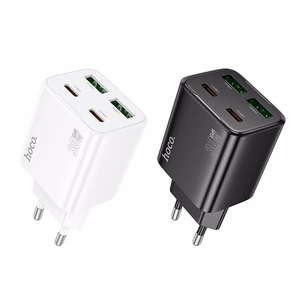 Зарядное устройство для телефона Hoco 2 x USB C + 2 x USB A QC3.0 PD 3A 30W N56 белое