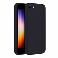 SILICONE MAG COVER viedtālruņa apvalks, saderīgs ar MagSafe, IPHONE 7 / 8 / SE 2020 / SE 2022, melns