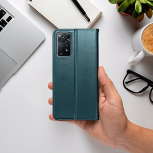 SMART MAGNETO Book maciņš priekš Xiaomi Redmi Note 15 Pro Plus 5G - tumši zaļš