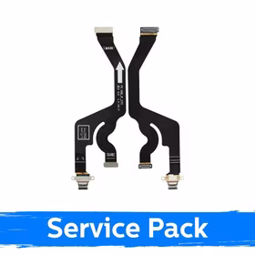 Uzlādes ports saderīgs ar Samsung S937 S25 Edge ar elastīgo kabeli / plati (Service Pack)