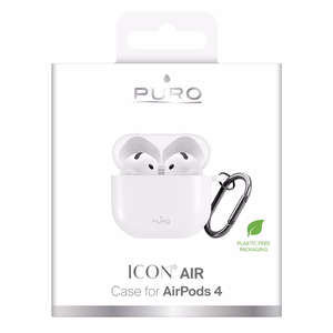 Чехол Puro Icon для AirPods 4 — белый