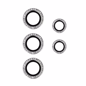 Rūdītais stikls HARD DIAMOND kamerai (LENS) Samsung Galaxy S24 Ultra sudraba (5 gab. lēcas)