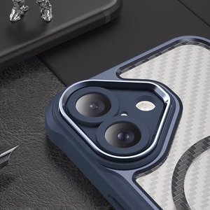 Leading Series MagSafe Silikoniskais apvalks iPhone 16 Plus - zils