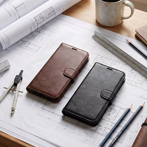Smart Luxe кожаный чехол для Xiaomi Redmi Note 15 Pro 5G черный