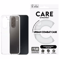 CARE by PanzerGlass Flagship Urban Combat Maciņš for Samsung Galaxy M17 5G / A17 / A17 5G - caurspīdīgs