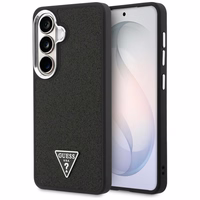 Guess maciņš Fixed Glitter Triangle MagSafe priekš Samsung Galaxy S26 Plus melns