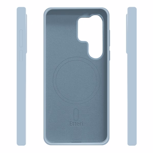 Etteri Silikona Mag maciņš for Samsung Galaxy S25 Ultra gaiši zils