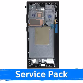 Vidējais rāmis priekš Samsung S928 S24 Ultra / Titanium melns / (Service Pack)