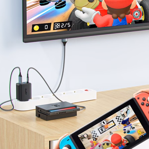 Acefast 2in1 lādētājs GaN 65W USB Type C / USB, HDMI adapteris 4K 60Hz (komplekts ar kabeli) melns (A17 melns)