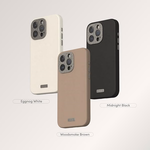 Moshi Napa MagSafe augstākās kvalitātes vegānās ādas vāciņš ierīcei iPhone 15 Pro Max, “Eggnog White” krāsā