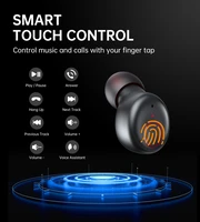 Bezvadu austiņas Choetech BH-T16 Hi-Fi Bean TWS melnas krāsas