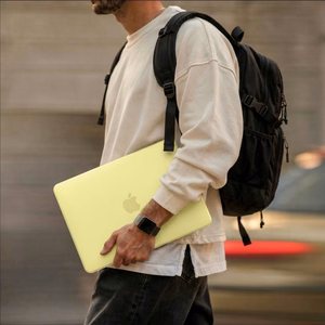 Tech-Protect Softshell maciņš priekš MacBook Neo 13 2026 - matēti dzeltens