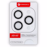 Forcell Premium Kameras lēcas grūdētā stikla aizsargs - domāts iPhone 17 Pro / 17 Pro Max sudrabains