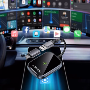 Bezvadu CarPlay/Android Auto adapteris Acefast QC1 melns