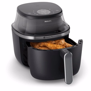 Philips 3000 series NA331/00 karstā gaisa friteris, 6,2 l, 1700 W, melns/sudraba