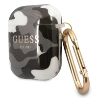 Guess GUA2UCAMG AirPods apvalks melns/melns Camo kolekcija