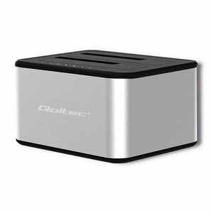 Qoltec 5316 HDD/SSD Dokstacija 2x 2.5"/3.5" SATA USB 3.0 Klonēšana