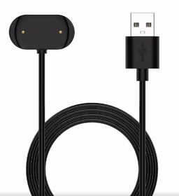 USB kabelis Amazfit GTR3 / GTR3 PRO / GTS3 / T-Rex 2 melns