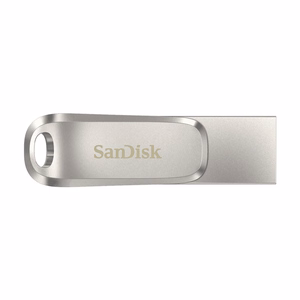 SanDisk Ultra Dual Drive Luxe USB zibatmiņas disks 256 GB USB Type-A / USB Type-C 3.2 Gen 1 nerūsējošs tērauds