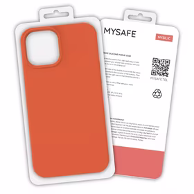 MYSAFE silikona Maciņš IPHONE 13 MINI oranžs BOX
