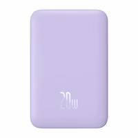 Powerbank Baseus Magnetic Mini 10000mAh, USB-C 20W MagSafe (violeta)