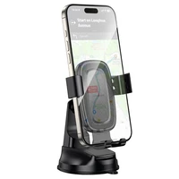 Borofone auto gravitācijas turētājs BH130 Follower pie stikla melns