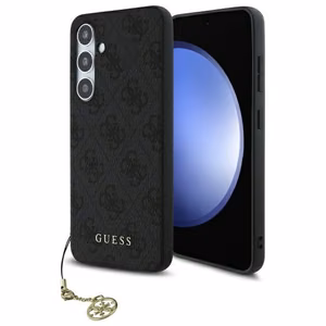 Guess GUHCS24FEGF4GGR S24 FE S721 pelēks/pelēks cietais apvalks 4G Piekariņu Kolekcija