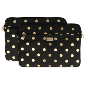 Wonder portatīvā datora apvalks 13–14 collas zeltains ar punktiem