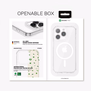 Amazing Thing Titan Edge Mag apvalks 15FT IP156.7TEMCL Iphone 15 Plus caurspīdīgs