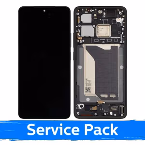 Ar Xiaomi Poco F7 Ultra saderīgs LCD displejs ar rāmi / melns / (servisa komplekts)