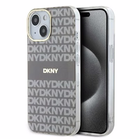 DKNY IML Mono un svītras Magnētiskais viedtālruņa apvalks iPhone 15 / 14 / 13 - bēša