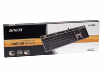 A4Tech KV-300H keyboard USB QWERTY melns, pelēks