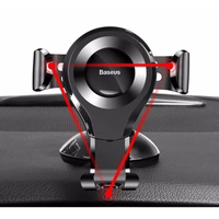 Automašīnas turētājs Baseus "Osculum" sudrabs (nav magnētisks / lipīgs paliktnis)