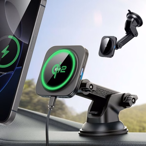 ESR Halolock magnētiskais MagSafe QI2 15W automašīnas turētājs - melns