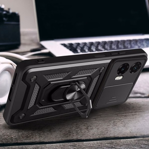 Tech-Protect CamShield Pro viedtālruņa apvalks Motorola Moto G35 5G - melns