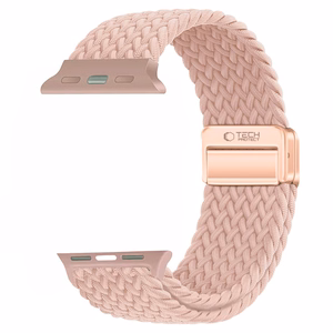 TECH-PROTECT NYLONMAG APPLE WATCH 4 / 5 / 6 / 7 / 8 / 9 / SE / ULTRA 1 / 2 (42 / 44 / 45 / 49 MM) PŪDERI ROZĀ