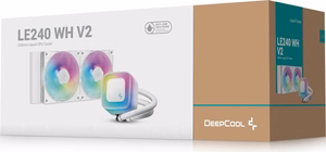 DeepCool LE240 WH V2 procesora šķidruma dzesēšanas sistēma All-in-one 12 cm balta 1 gab.