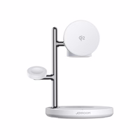 Joyroom JR-W23 Qi2 4-in-1 desktop lādētājs with built-in inductive night light - balts