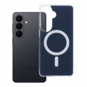 Maciņš Samsung S26 PLUS Clear Fusion Mag Cover saderīgs ar MagSafe tumši zils