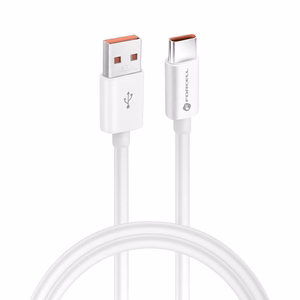 FORCELL F-ENERGY C336 kabelis USB A uz Type C QC4.0 3A 60W 1 m balts
