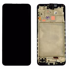 LCD displejs saderīgs ar Samsung A166 A16 5G melns ar rāmi HQ