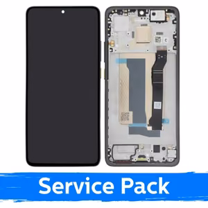 Ar Xiaomi Poco X7 Pro 5G saderīgs LCD displejs ar rāmi / dzeltens / (servisa komplekts)