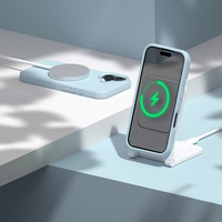 Etteri Silikona Mag maciņš for iPhone 16e / 17e gaiši zils