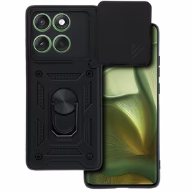 Slide Camera Armor viedtālruņa apvalks Motorola Edge 60 5G, melns