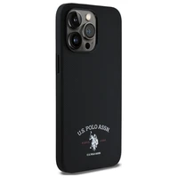 US Polo USHCP15XPARK viedtālruņa apvalks iPhone 15 Pro Max 6.7" ar drukātu DH logotipu - melna