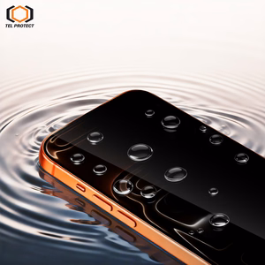 Tel Protect Dust-Free Easy Fit Privacy Full Glue 6D rūdīts stikls priekš Iphone 15 Pro melns