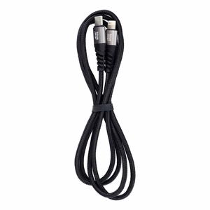 Кабель USB C - Lightning Blue Star 2,4A с оплёткой 1,2 м TFK-DC-003 чёрный