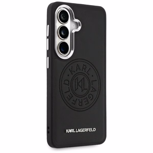 Karl Lagerfeld maciņš Perforated KL MagSafe Samsung Galaxy S26 melns