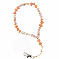 LOVE tālruņa siksniņa, piekariņš / auklas garums 44 cm (22 cm cilpā) / uz rokas – oranžs