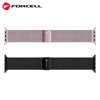 FORCELL F-DESIGN FA14 magnētiskā nerūsējošā tērauda siksniņa APPLE pulkstenim 38 / 40 / 41 mm rozā